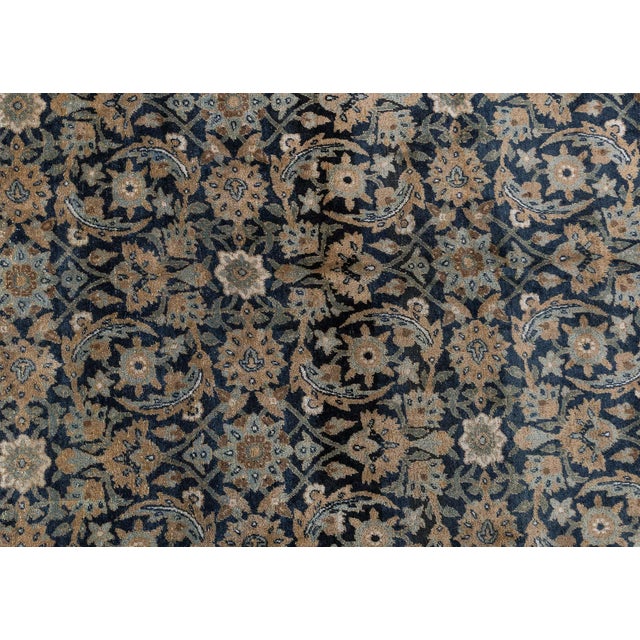 Early 20th Century Early 20th Century Persian Kirman Botanic Handwoven Wool Rug For Sale - Image 5 of 10