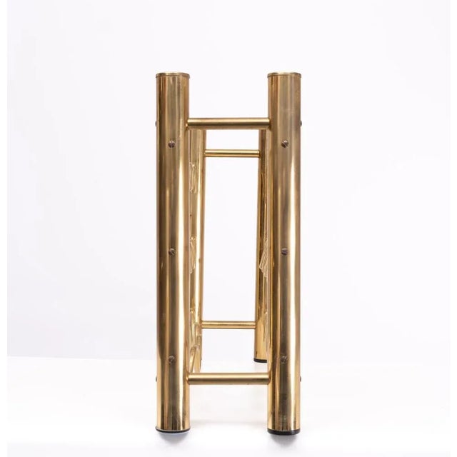 Hollywood Regency Brass Wine Rack, France, 1978 For Sale - Image 4 of 8