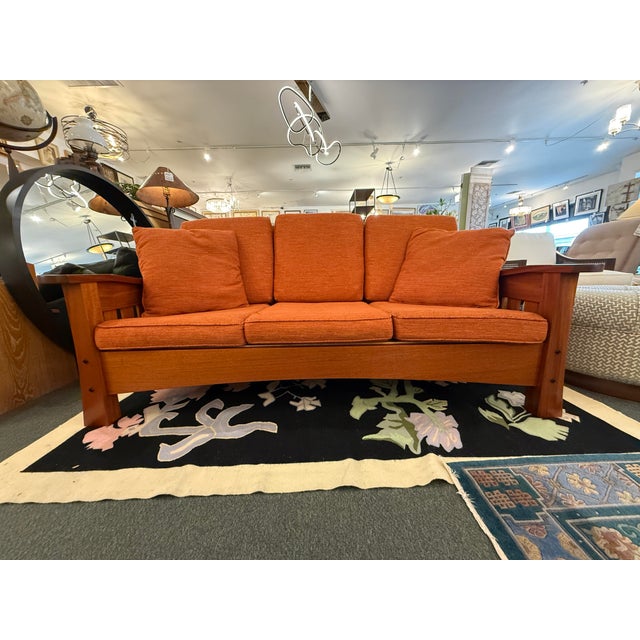 Berkeley Mills Arts & Crafts Sofa For Sale In San Francisco - Image 6 of 12