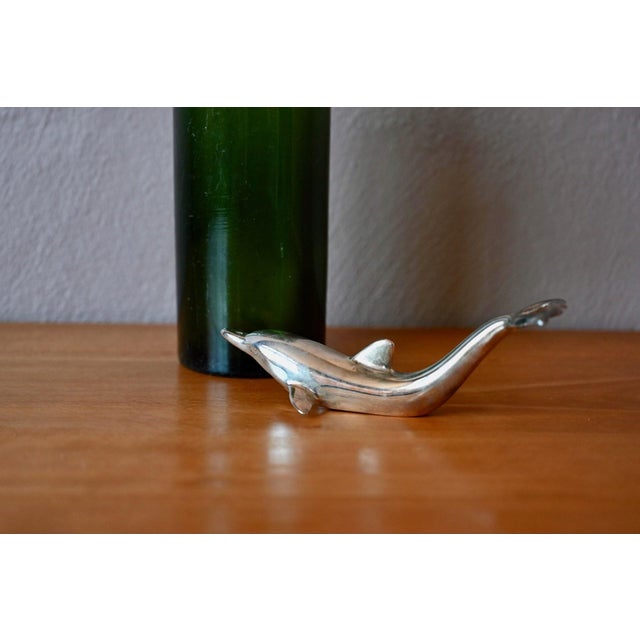 Dolphin Bottle Opener in Chrome-Plated Metal, Germany, 1980s For Sale - Image 4 of 6