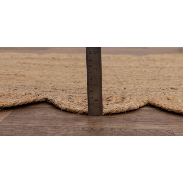 Not Yet Made - Made To Order Natural Color Jute Scallop Handmade Bohomian Rug Runner 3'x12' For Sale - Image 5 of 10