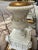 Pair of White Porcelain Flower Encrusted Lamps For Sale - Image 4 of 8