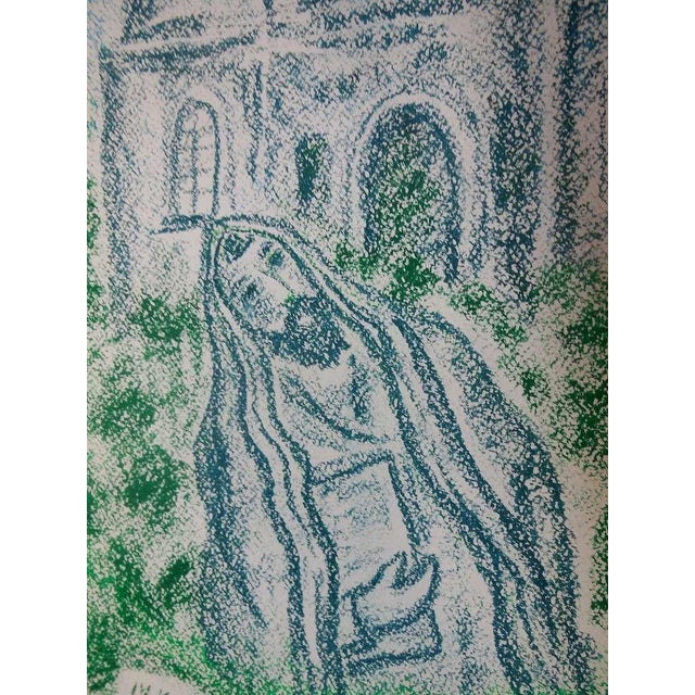 Anatoli Lvovich Kaplan, Shtetl Scene with Synagogue "Prayer" For Sale - Image 4 of 4