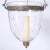 Standout colonial style continental smoke bell glass light fixture hand blown in classic form with cut designs and...