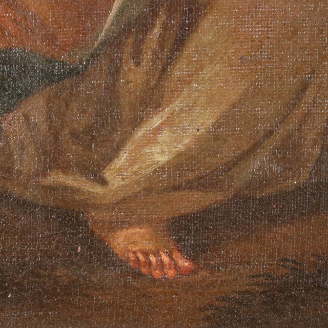 Allegory of Charity, Oil on Canvas For Sale - Image 6 of 9