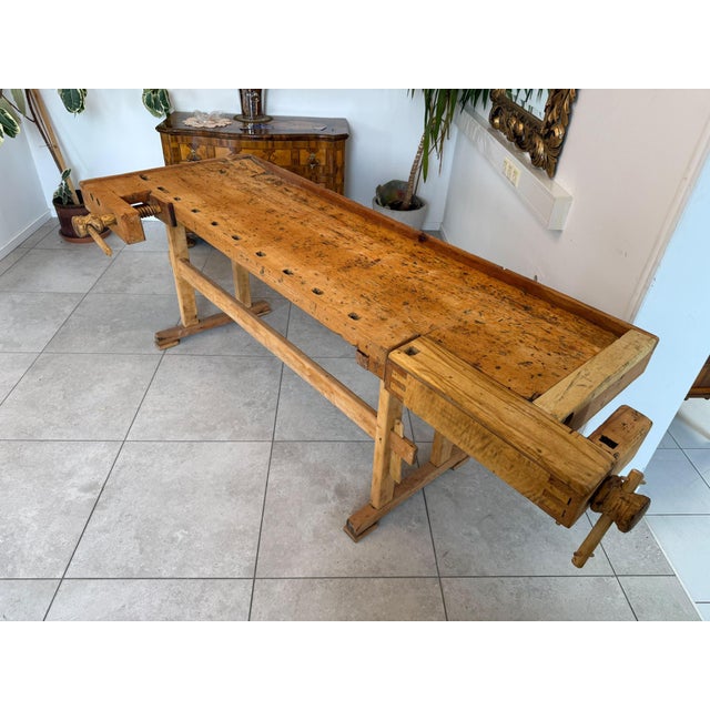German Workbench in Pine For Sale - Image 4 of 10