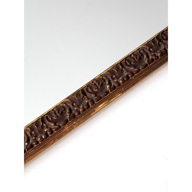 Gold Vintage Hollywood Regency Mediterranean Revival Wall Mirror For Sale - Image 8 of 16