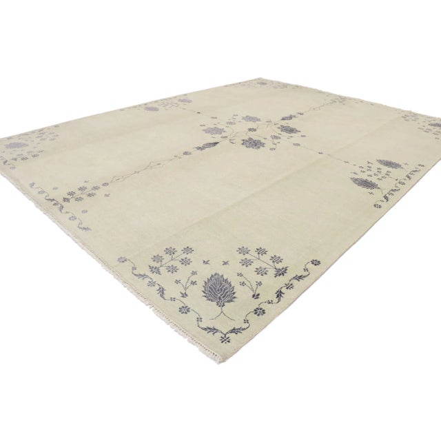 30279 Transitional Area Rug, 09'00 x 11'11. Effortless beauty meets nostalgic charm in this hand knotted transitional area...