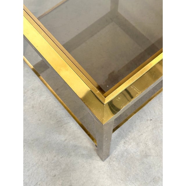 1970s Brass and Glass Coffee Table, 1970s For Sale - Image 5 of 7