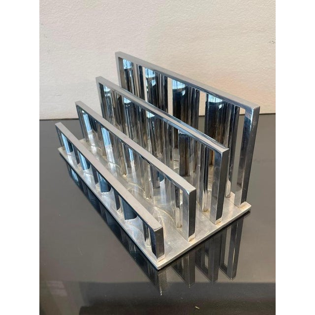 Modern Chrome-Plated Metal Desk Set by Jacques Adnet, 1930s, Set of 3 For Sale - Image 15 of 18