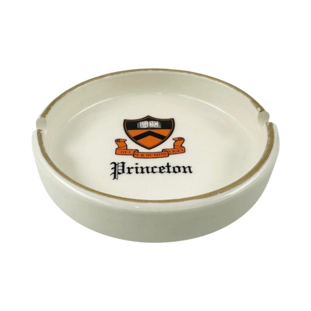 Ceramic Vintage Princeton University Porcelain Ashtray For Sale - Image 7 of 10