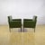 Green Leatherette Armchairs with Metal Frames and Foam Padding, 1970s, Set of 2 For Sale - Image 3 of 9