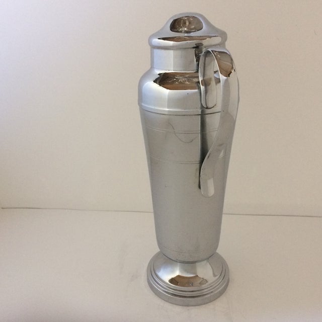 Large Vintage Chrome Tea Pot Style Cocktail Shaker Chairish