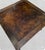 Brown Vintage Stained Tortoiseshell Burnt Bamboo Sqaure Regency British Colonial Card Dining Table For Sale - Image 8 of 10