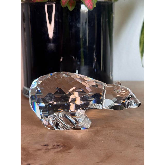 Traditional Vintage Swarovski Crystal Polar Bear Figurine For Sale - Image 3 of 9