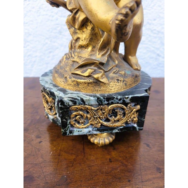 19th Century Gilt Bronze Fireplace Trim Set from Clodion, Set of 3 For Sale - Image 9 of 18