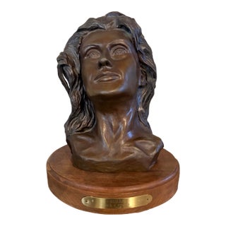 1980s Signed Bronze Bust by American Sculptor Edward. J. O’Connell – “Susan” – Limited Edition 1 of 25 For Sale