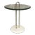 1980s Vico Magistretti for Cattelan Travertine and Brass Side Table. For Sale