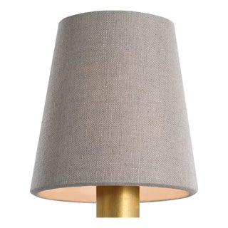 Visual Comfort Signature 4" Natural Linen Empire Shade For Sale