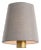 Visual Comfort Signature 4" Natural Linen Empire Shade For Sale