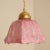 Art Deco Hand-Blown Pink Ruffled Murano Glass Pendant, 1970s For Sale - Image 13 of 13