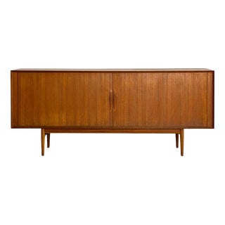 Teak Tambour Door Sideboard by Arne Vodder for Sibast Møbler, Denmark, 1960s For Sale