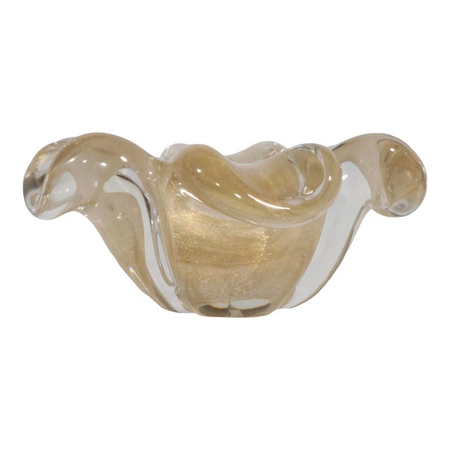 Murano Aventurine Bowl by Seguso C 1950/1960's For Sale