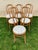 Bistro Chairs in Bent Beechwood and Damask Fabric from Fischel, 1890s For Sale - Image 3 of 10