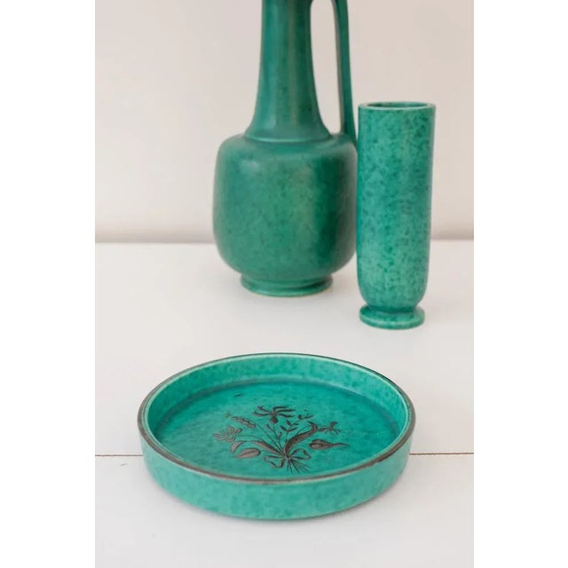 1930s Grace Argenta Plate by Wilhelm Kåge for Gustavsberg For Sale - Image 5 of 11