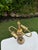 Late 20th Century Vintage Frederick Cooper Torchère-Style Brass Table Lamp With Original Shade For Sale - Image 5 of 12