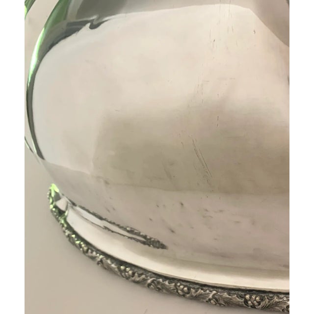 Antique Siverplate Meat Dome, Clan Maclean Crest Handle byBarker Brothers For Sale In Los Angeles - Image 6 of 11