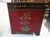 Folk Red Painted Chest With Floral Motifs For Sale - Image 10 of 17