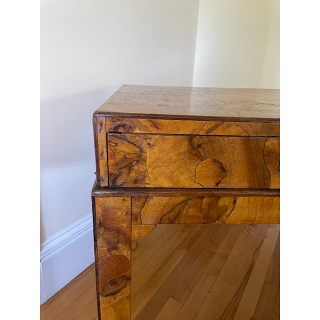 Tan Early 20th Century Vintage Olive Wood Italian Desk For Sale - Image 8 of 12