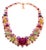 Bochic “Capri” Vintage Ruby, Sapphire, Amethyst, Aquamarine & Peridot Necklace For Sale
