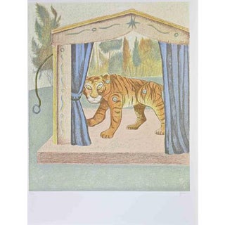 Enrico Benaglia, The Tiger, 1990s, Lithograph For Sale