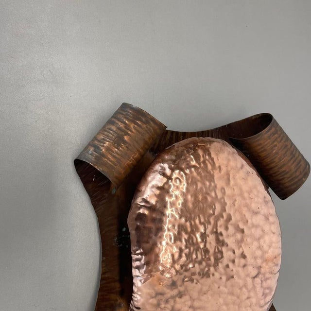 Copper Theatre Wall Light in the style of Stilnovo, Italy, 1950s For Sale - Image 3 of 18
