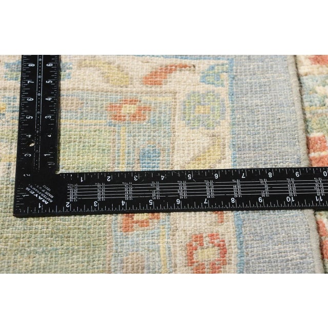 Oversized Light Blue Persian Sultanabad Rug - 16'03 X 22'07 For Sale In Dallas - Image 6 of 8