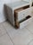 Henry Link Style Vintage Nightstand Wicker Rattan 2 Drawer Beige Glass Top For Sale - Image 4 of 6