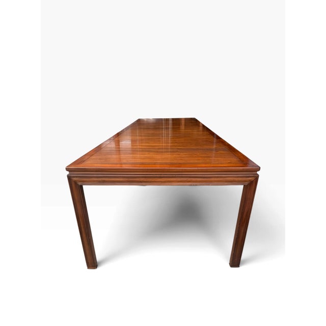 John Widdicomb Mid-Century John Widdicomb Walnut Expandable Dining Table With 3 Leaves For Sale - Image 4 of 17