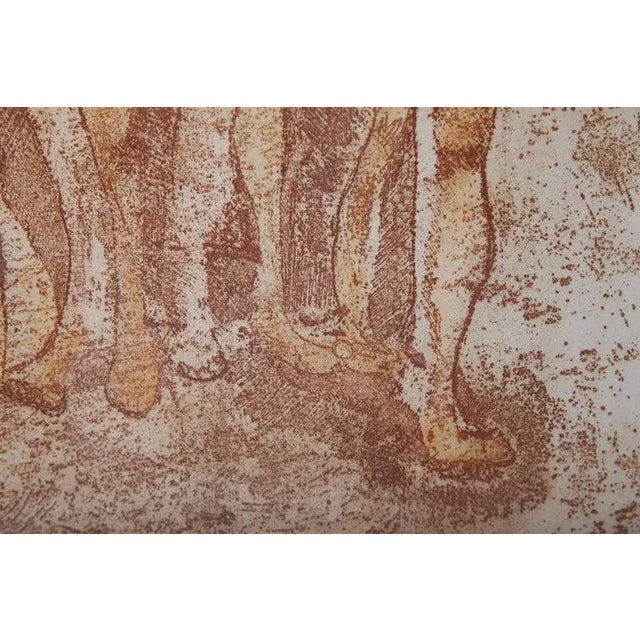 Lithograph Titled "The Gathering" by B. Zeller For Sale - Image 9 of 13