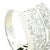 Italian 18k White Gold Diamond Crossover Ring, 3.74 Carats, Size 5.75 For Sale - Image 11 of 13
