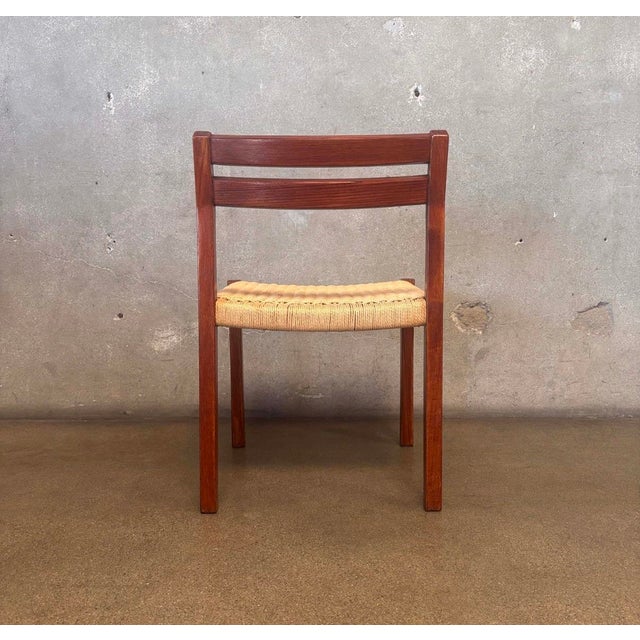 Niels Moller MCM Authentic Moller Model 404 Chair For Sale - Image 4 of 9