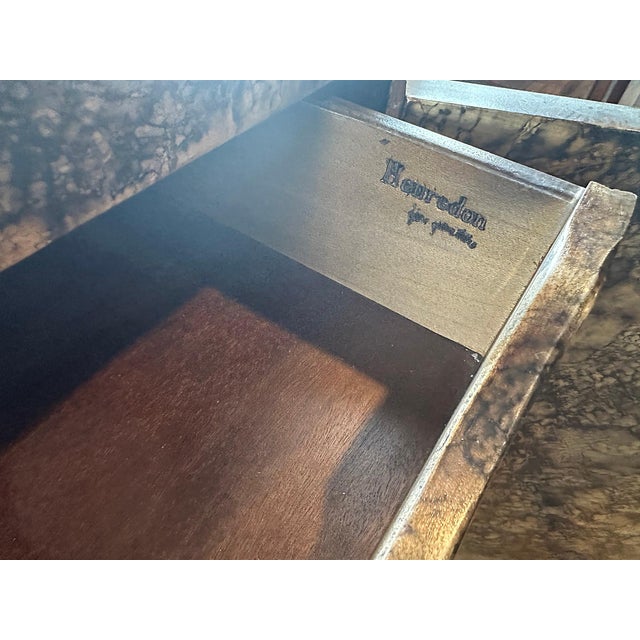 Chinoiserie 1970's Henredon Chinoiserie Faux Tortoiseshell Cabinet For Sale - Image 3 of 12