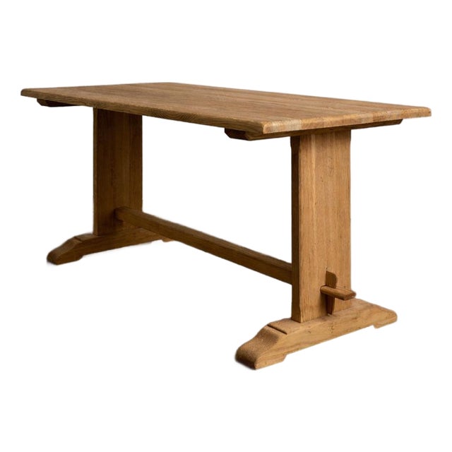 1970s French Oak Dining Table For Sale