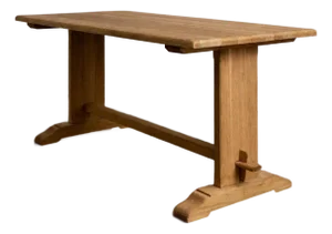 1970s French Oak Dining Table
