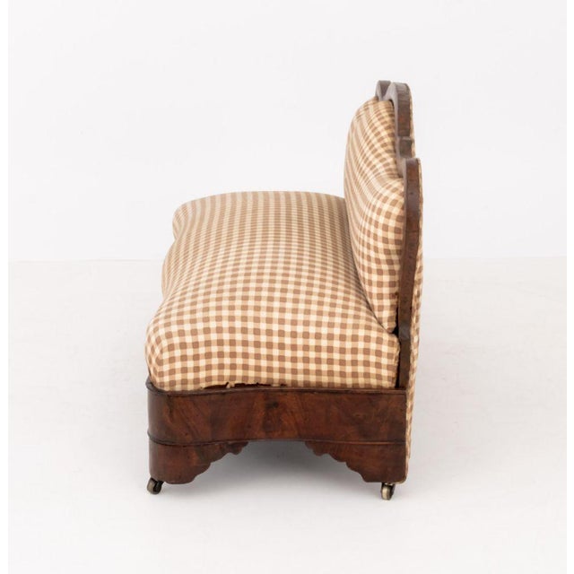 Tan American Empire Mahogany Sofa For Sale - Image 8 of 9