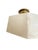Metal Late 20th Century Modern Alabaster & Brass Flush Mount Ceiling Light For Sale - Image 7 of 9