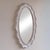 Art Deco Oval Ceramic Scalloped Mirror For Sale - Image 3 of 8