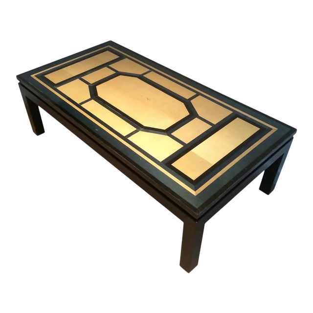 Interesting Lacquer Coffee Table Stamped "Br", circa 1960 For Sale