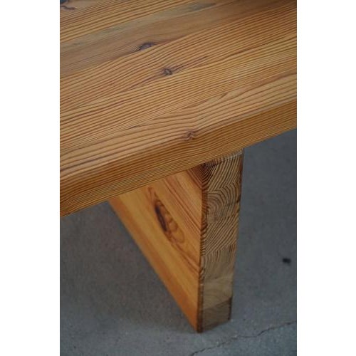 Mid-Century Swedish Sofa Table in Pine, attributed to Sven Larsson, 1960s For Sale - Image 6 of 13